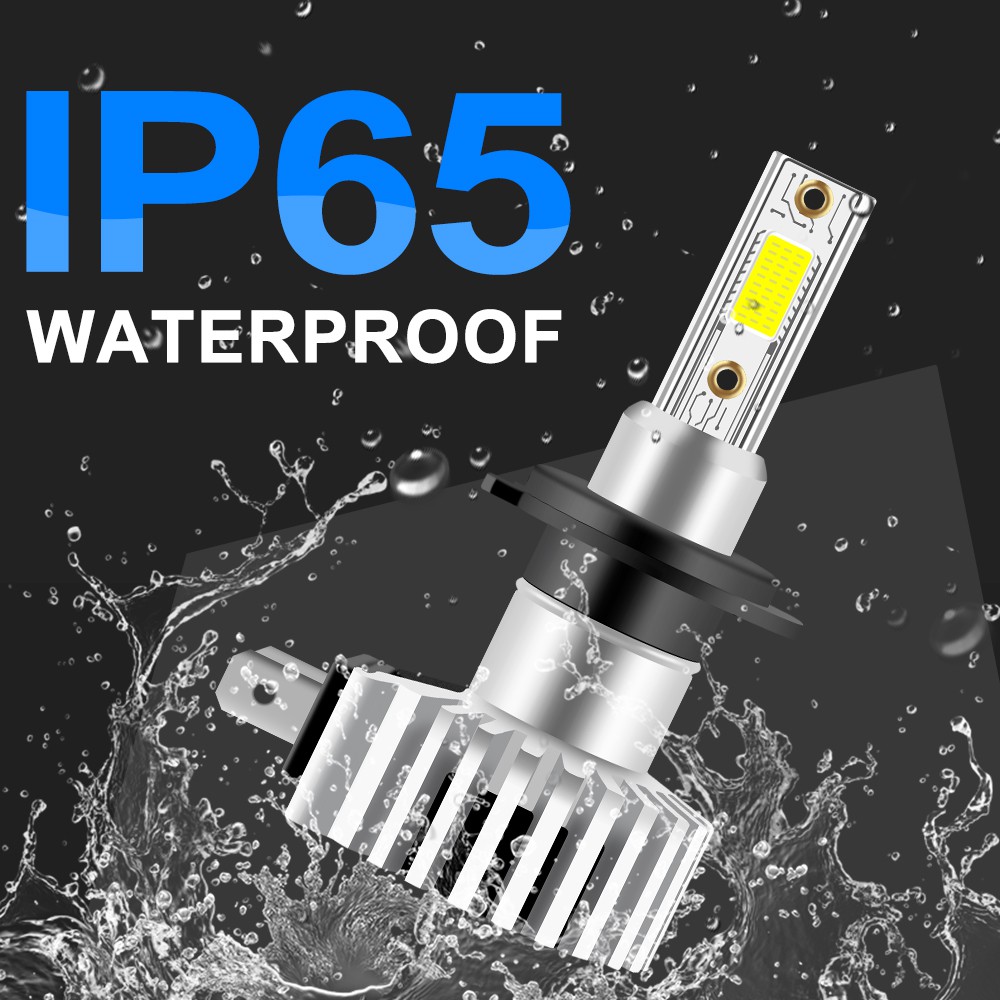 Set 1 đèn pha LED COB H1 H3 H4 H7 H8 H9 H11 HB4 9006 HIR2 9012 12-24V 6000K 9005 hb3 siêu sáng