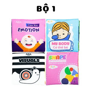 Sách vải song ngữ cho bé Lalala Baby 8 chủ đề