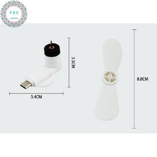 Quạt mini cắm cổng USB Type-C 2 trong 1 dành cho điện thoại Android