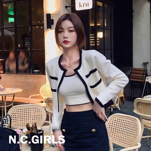 [MURIOKI] Áo Khoác Cardigan Dệt Kim Phong Cách Hàn Quốc Cho Nữ