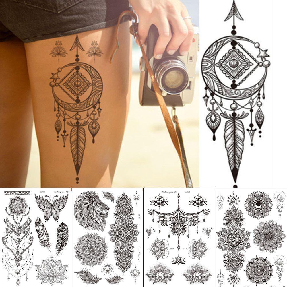 BSUNS Sticker Dán Hình Xăm Tạm Thời Phong Cách Mới
