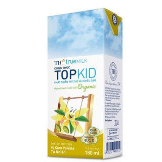 Sữa Tươi TH True Milk TOPKID Organic 180ml