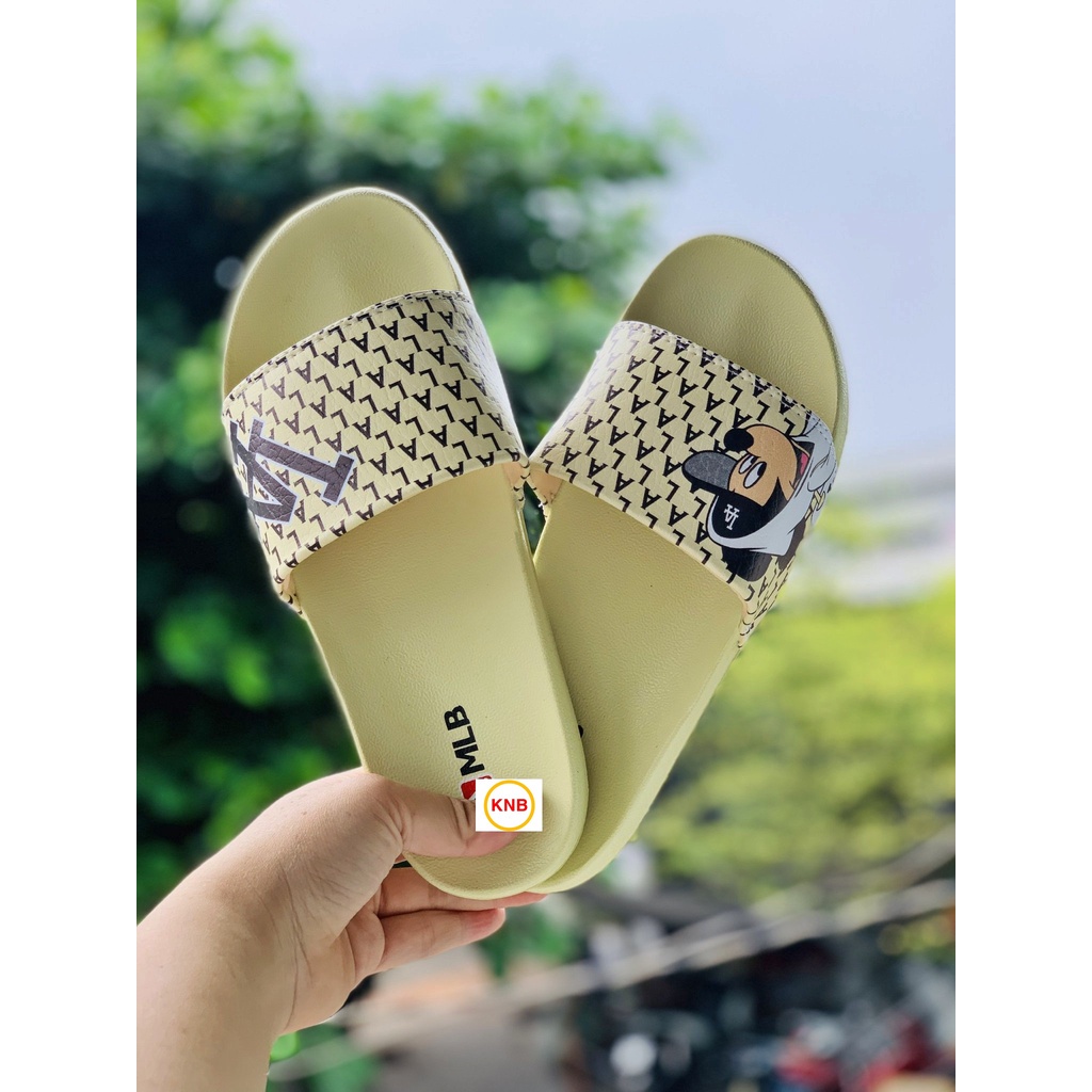 ♥️ Freeship+Ảnh Thật ♥️ Dép 𝐌𝐋𝐁 quai ngang nam nữ, dép mlb quai ngang thể thao in 𝐌𝐢𝐜𝐤𝐞𝐲