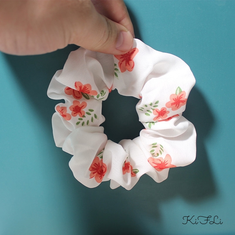 Dây Buộc Tóc In Hoa Thời Trang Dành Cho Nữ KIFLI