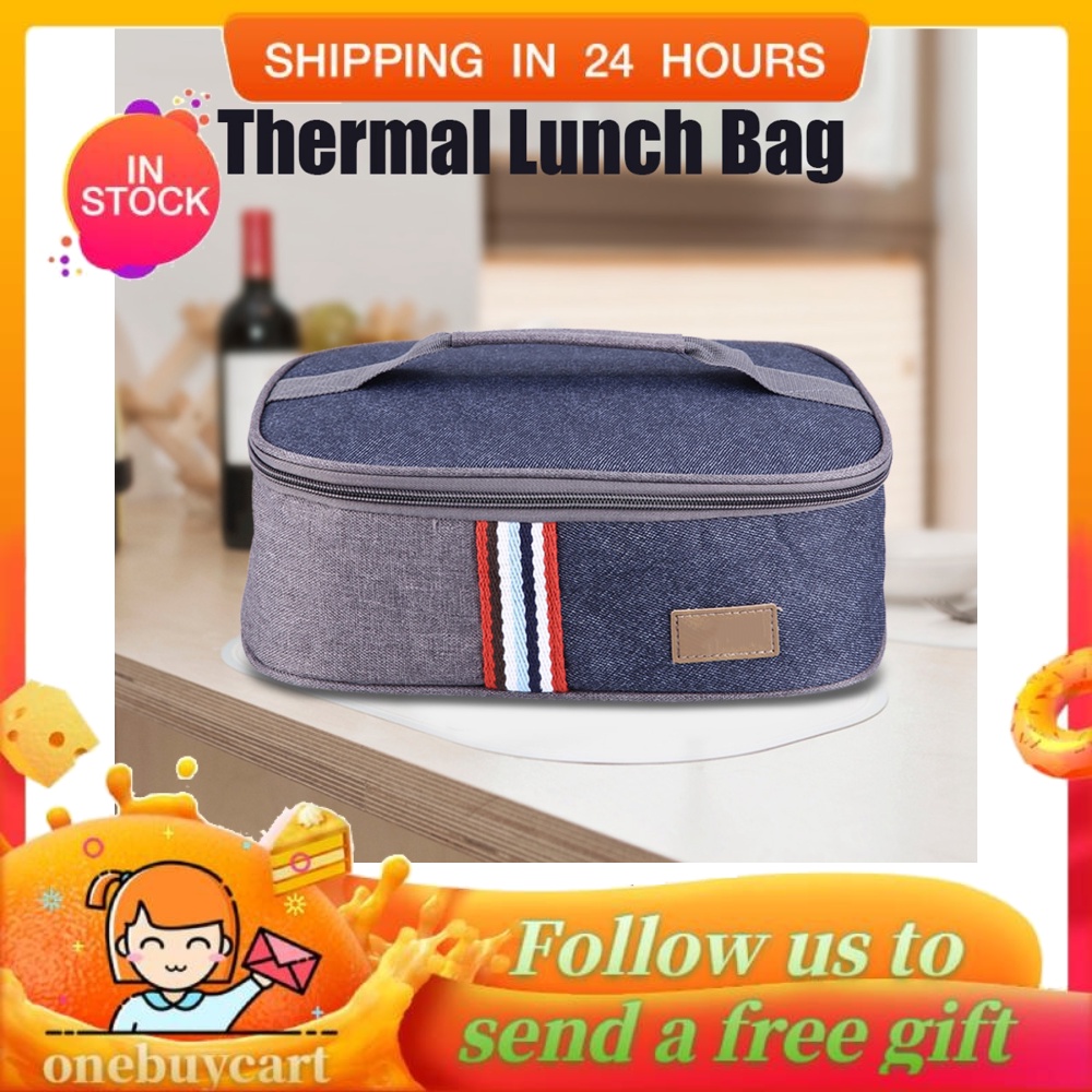 Thermal Insulated Cooler Lunch Bag Travel School Picnic Food Storage