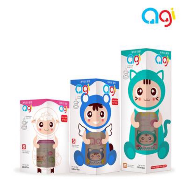 Bình sữa Agi Premium 60ml - 120ml - 240ml