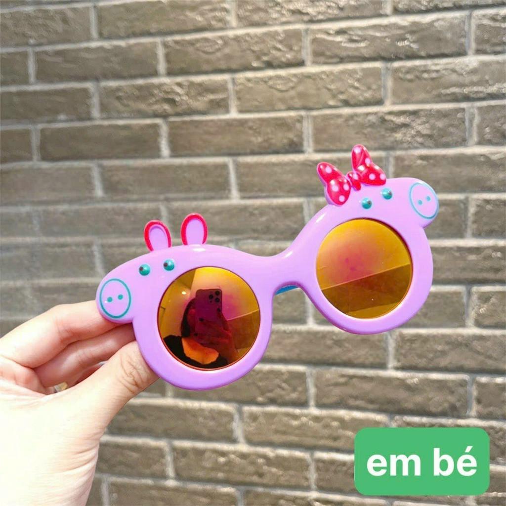 Kính râm trẻ em hình heopeppa nhiều màu đáng yêu, chống tia uv dành cho bé từ 3 đến 7 tuổi PEPPA