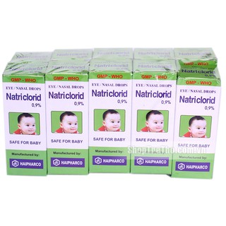 Lốc 10 hộp nước muối sinh lý
