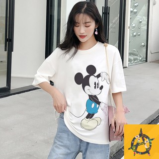 Áo thun nữ in hình chuột Mickey