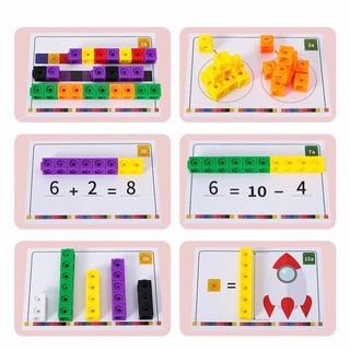 Math link cube- đồ chơi Montessori