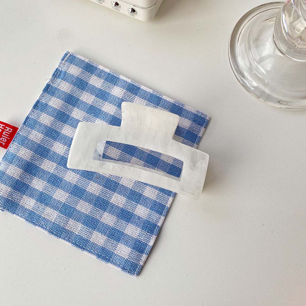 Phụ Kiện Tóc Hình Vuông Hoạ Tiết Da Báo Xinh Xắn