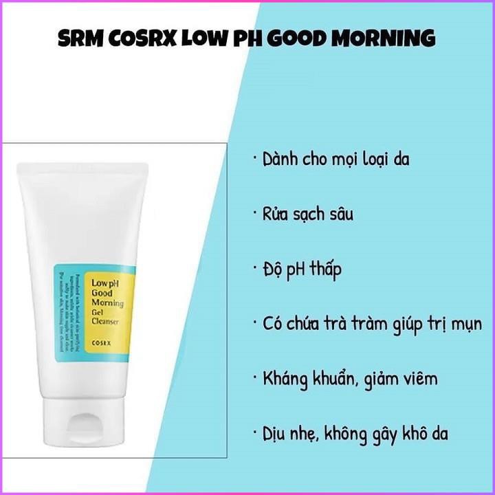 Sữa rửa mặt COSRX LOW PH GOOD MORNING GEL CLEANSER HÀN QUỐC | BigBuy360 - bigbuy360.vn