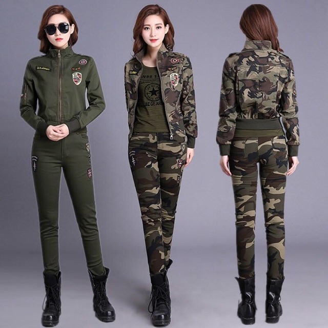 Set lính nữ cao cấp kiểu dáng phong cách NP671