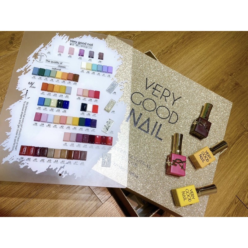 Set sơn verygood vs ysl 68 màu ( tặng kèm 2 bảng màu)