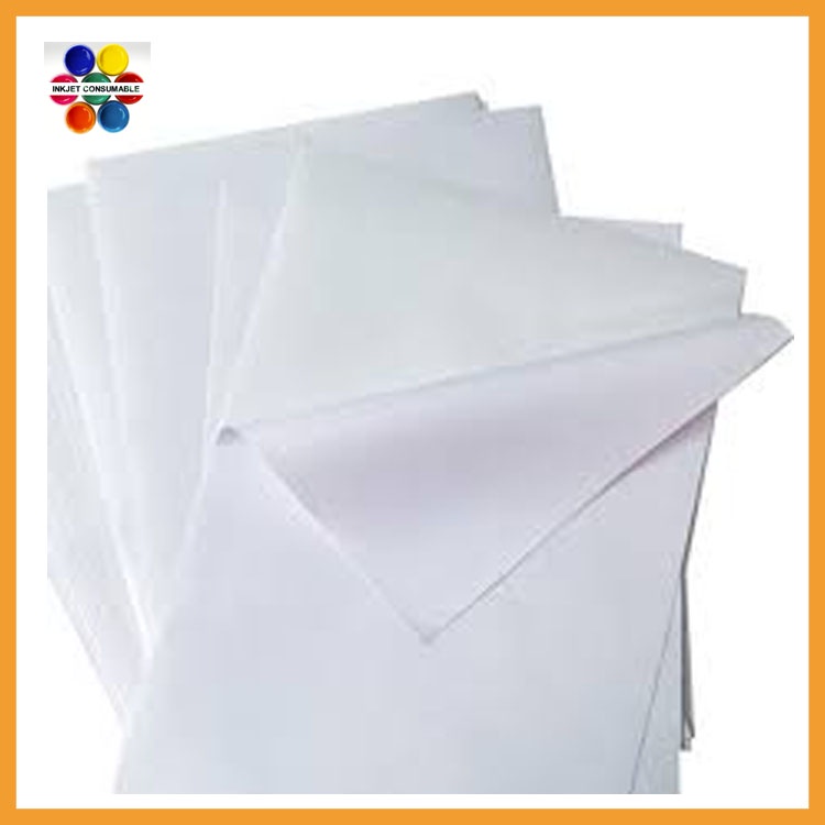 Decal PVC Trắng Sữa không kháng nước in phun Khổ A4 xấp 50 tờ