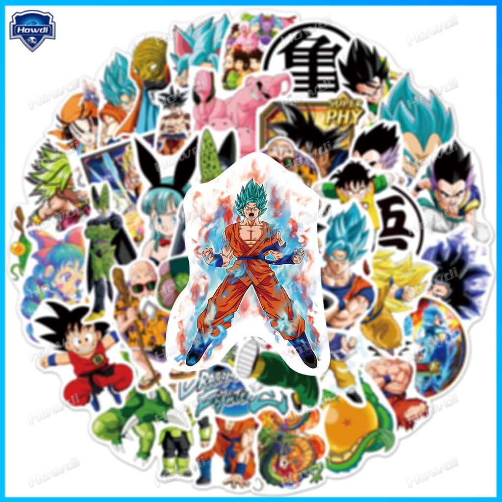 Miếng Dán Trang Trí Mũ Bảo Hiểm / Xe Mô Tô Chống Thấm Nước Hoạ Tiết Anime DRAGON