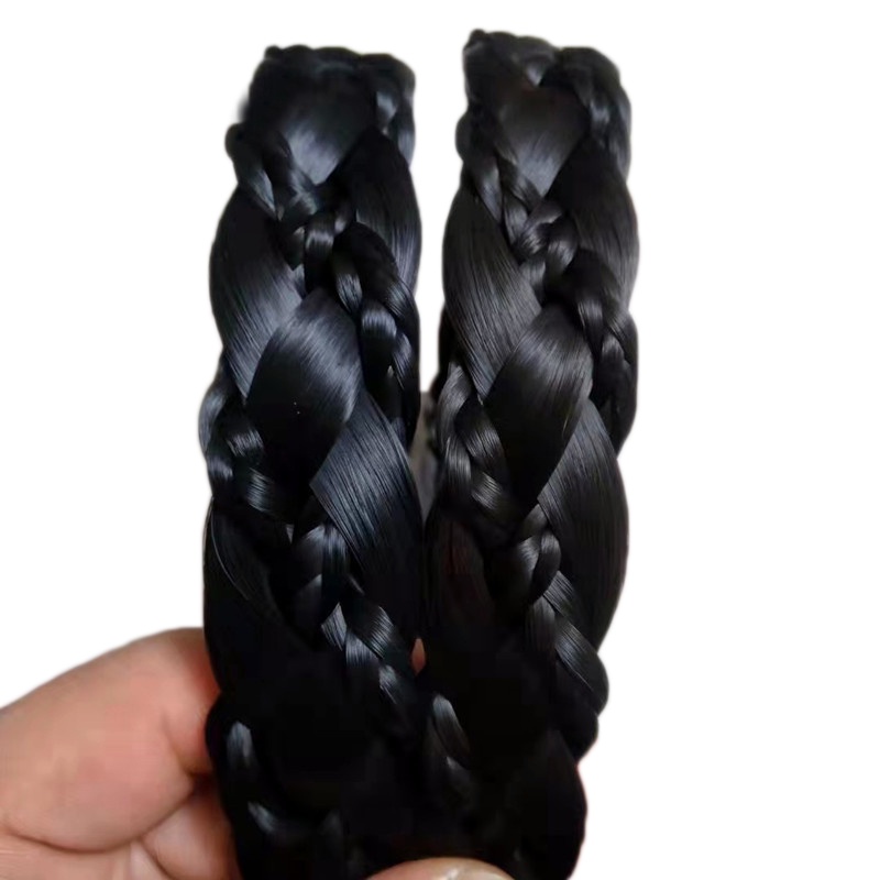 Bờm cài tóc giả thắt bím tóc tết kiểu mới Song An Eco