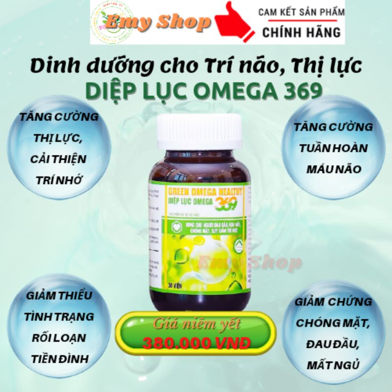 Diệp lục Omega 369 - Green Omega Healthy - chính hãng