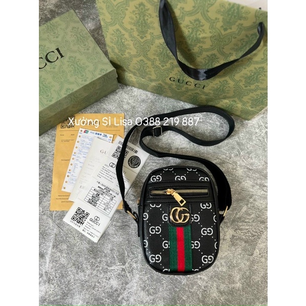 Túi Đeo Chéo Đẹp Dáng Đứng Phối Kẻ Đựng Điện Thoại Mẫu Mới Mã 2 - MS327