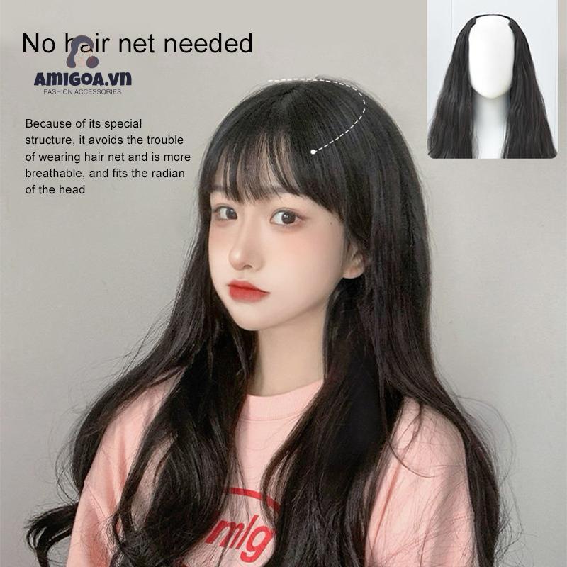✨✨Bộ Tóc Giả Dài Xoăn Gợn Sóng Dùng Để Tạo Kiểu Tóc