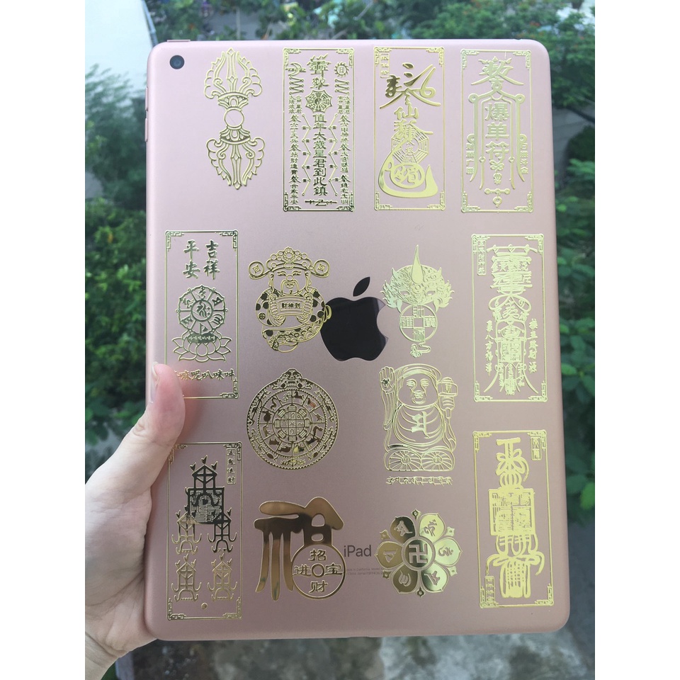 Combo 5 linh phù may măn dán điện thoại