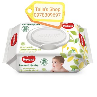 Khăn ướt sơ sinh Huggies dịu nhẹ 64 tờ