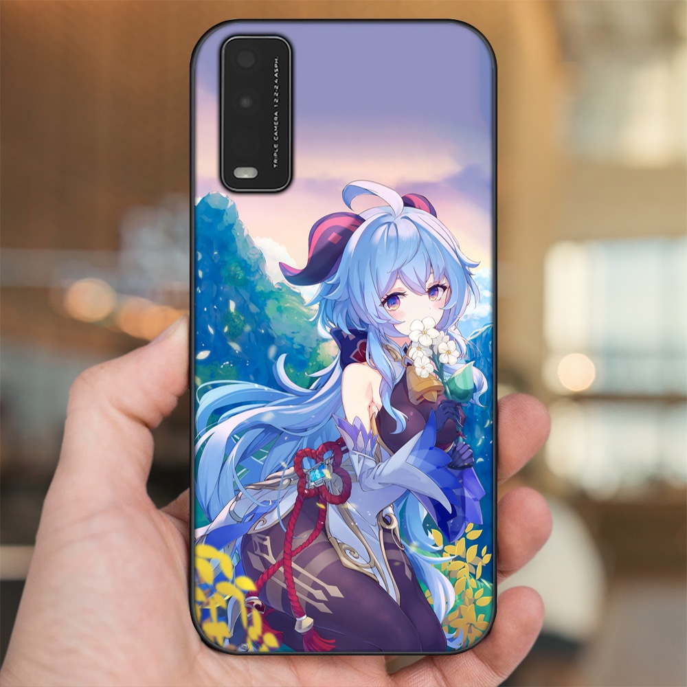 Ốp lưng Vivo Y20, Y20s, Y12s viền đen in hình Ganyu Genshin Impact