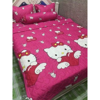 Bộ Chăn Ga Vỏ Gối 5 MÓn ( 1 Drap + 2 Vỏ Gối Nằm + 1 Chăn Hè + 1 Vỏ Gối Ôm )