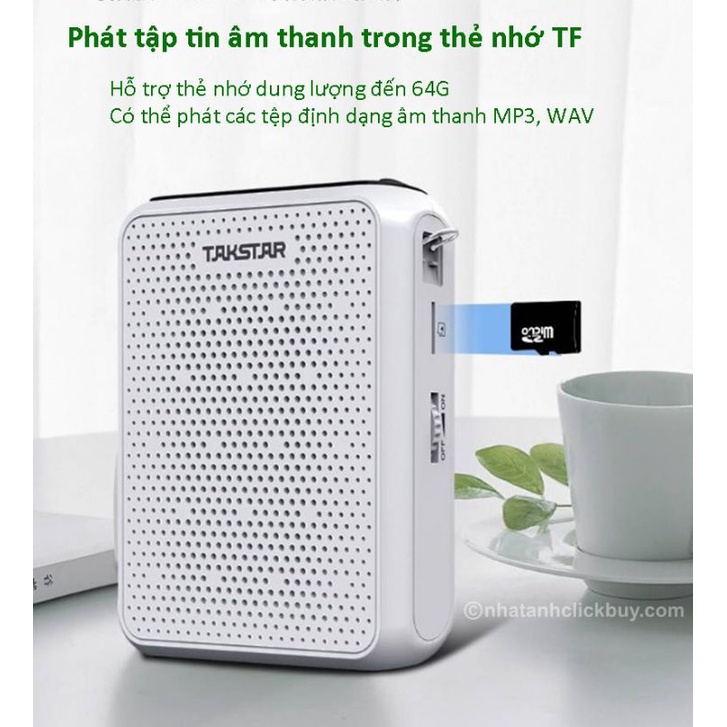 Mic trợ giảng không dây Takstar E300W | Loa trợ giảng