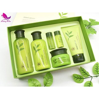 BỘ DƯỠNG DA TRÀ XANH INNIFREE GREEN TEA BALANCING SKIN CARE SET - ( cưc đẹp )