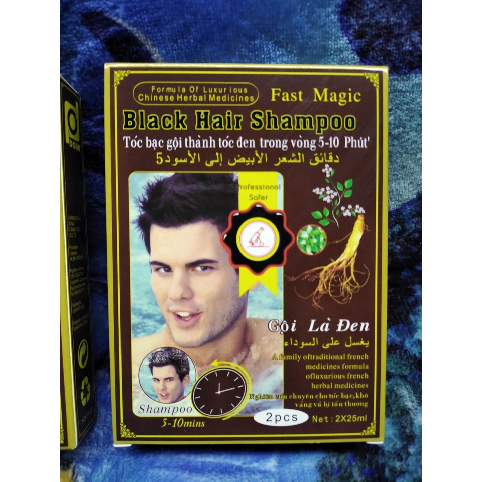 Dầu gội là đen hộp 2 gói Fast Magic - PN