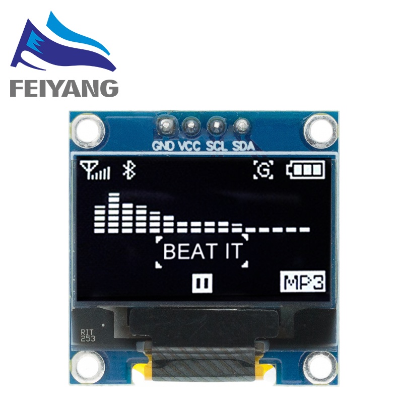 Bảng Mạch Màn Hình OLED SSD1306 12864 0.96 inch IIC SPI Serial 7/4Pin Trắng/Xanh Dương/Vàng Cho Arduino