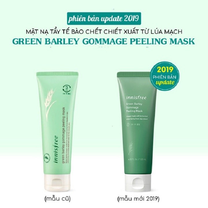 Mặt Nạ Tẩy Tế Bào Chết Innisfree Green Barley Gommage Peeling Mask GentsOfficialStore