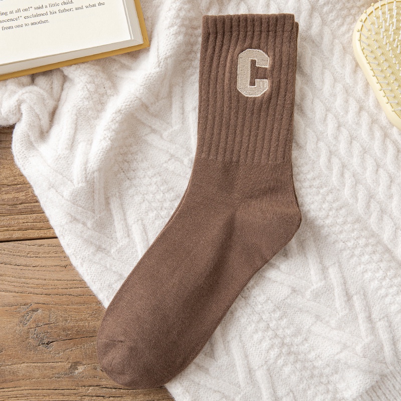 Vớ cotton Cổ Cao Màu Sắc Thời Trang Thu Đông Chất Lượng Cao Cho Nữ