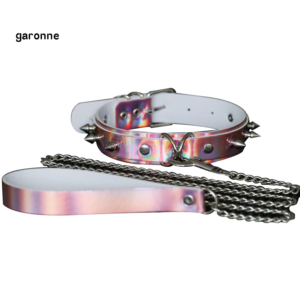 Vòng cổ choker da giả đính đinh tán cá tính cho nữ