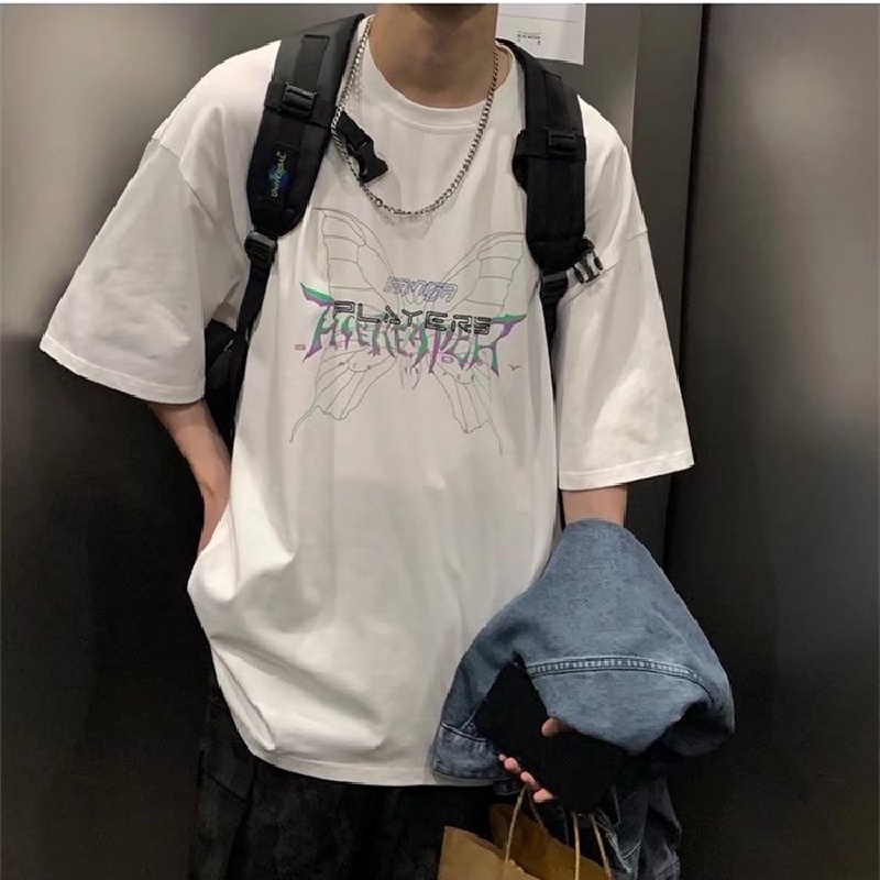 Áo Thun Tay Ngắn Dáng Rộng In Chữ Thời Trang Mùa Hè Cho Nam Size M-5XL