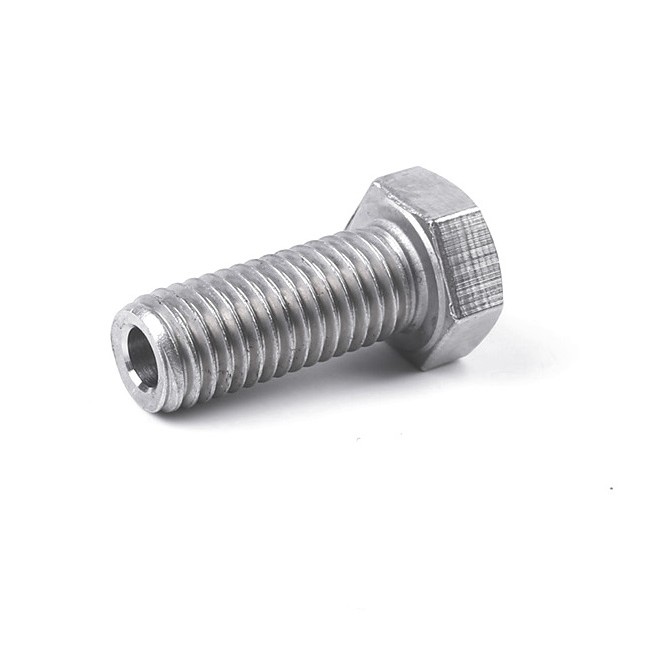 Bulong lục giác inox có lỗ giữa M6x10mm
