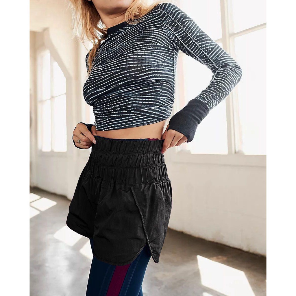 Upstopvn Quần Short Thể Thao Chạy Bộ Dáng Ôm Nhanh Khô Đơn Giản Thoải Mái Cho Nữ