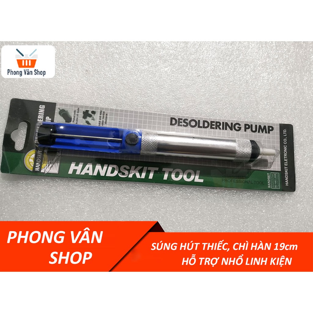 Súng hút thiếc chì hàn loại nhỏ 19cm - hỗ trợ nhổ linh kiện