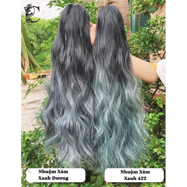 &lt;KÈM CLIP&gt; Ngoạm xù sóng nhuộm ombre n42