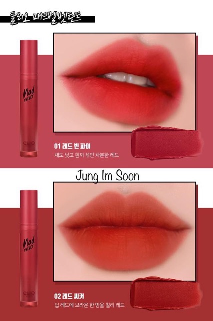 Son Kem CLIO Mad Velvet Tint | Thế Giới Skin Care