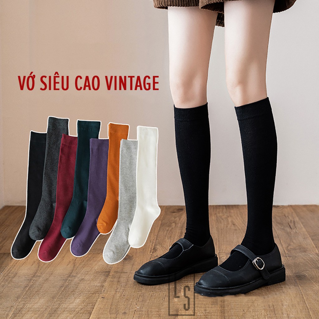 Tất Vớ Siêu Cao Cổ Vintage - Tất Bắp Đùi Cao Cổ