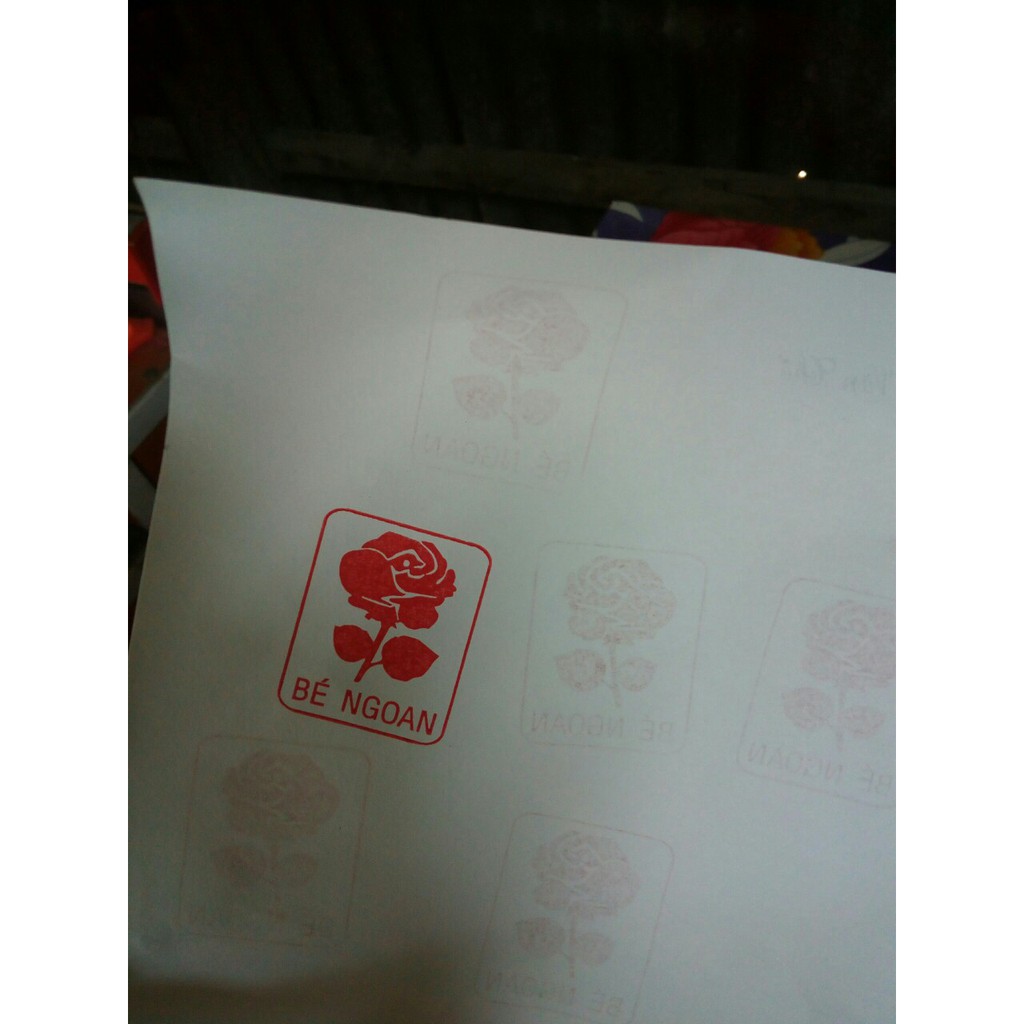 HOT- DẤU BÉ NGOAN - HOA HỒNG HOA SEN