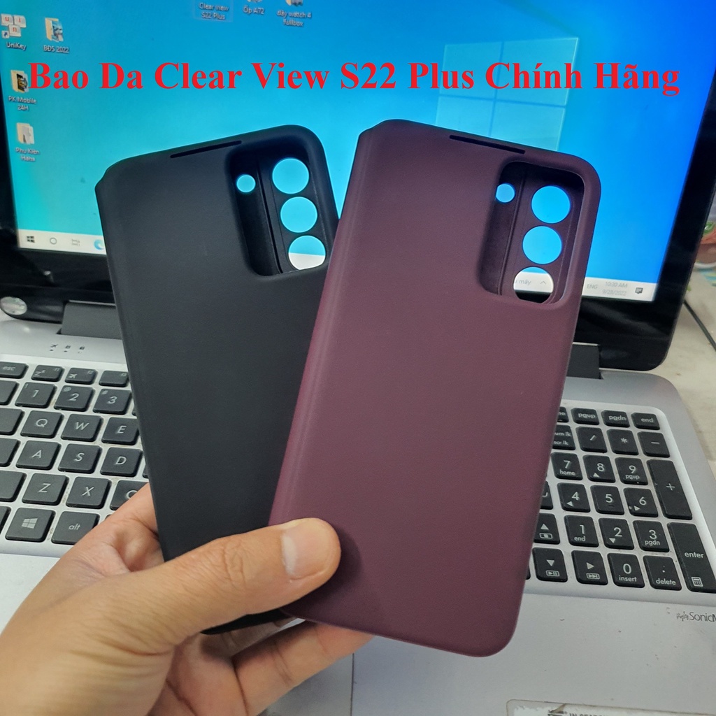 Bao Da Smart Clear View Samsung S22 Plus Chính Hãng, New 100%, Hàng Nobox, Bảo Hành 6 Tháng