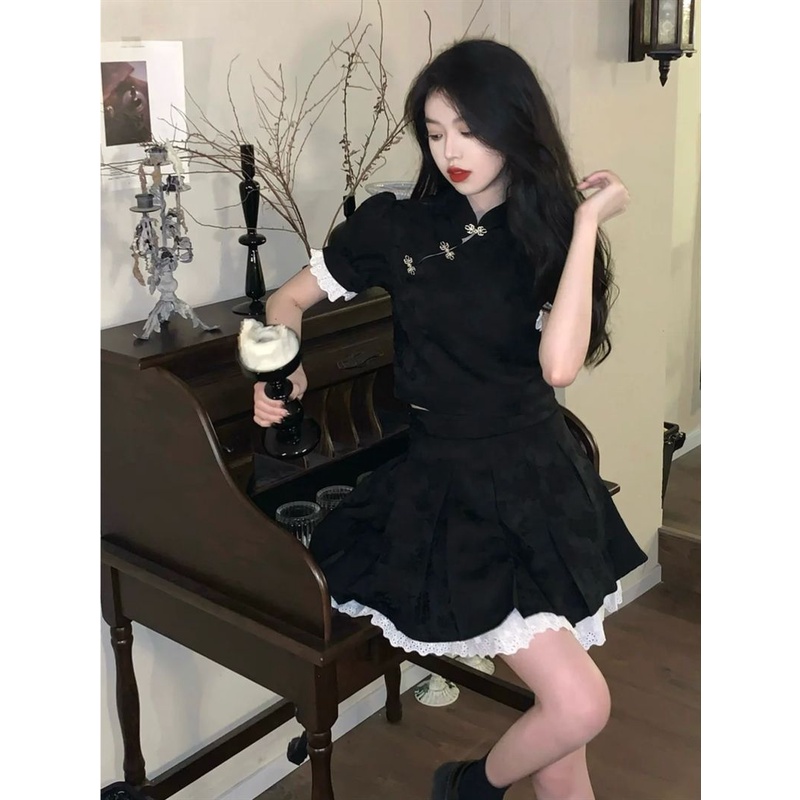 Sườn Xám Cách Tân Ngắn Phong Cách Trung Hoa Kiểu Mới 2022