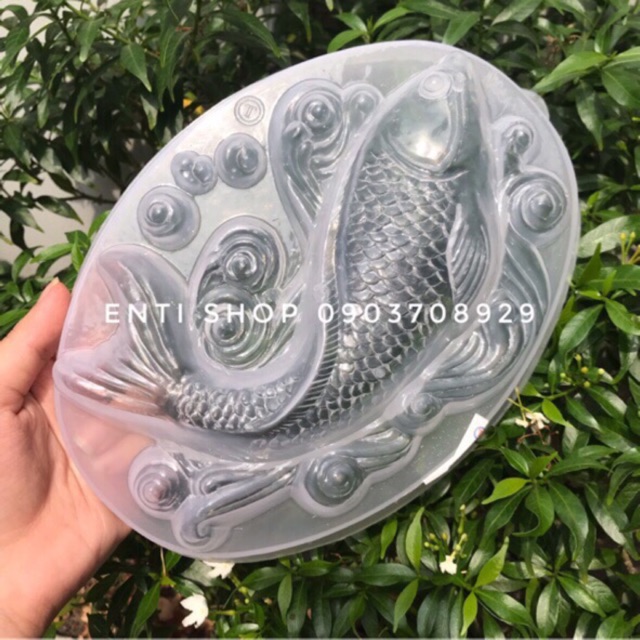 khuôn rau câu hình cá size 19cm