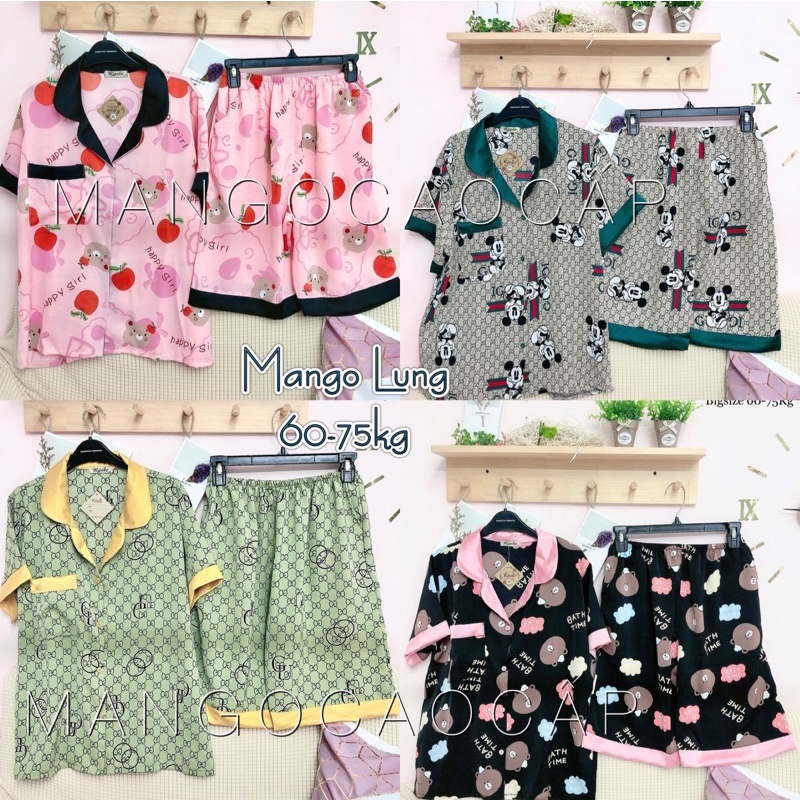 Đồ bộ Lụa 2 túi 50-100kg lụa mango mềm mát