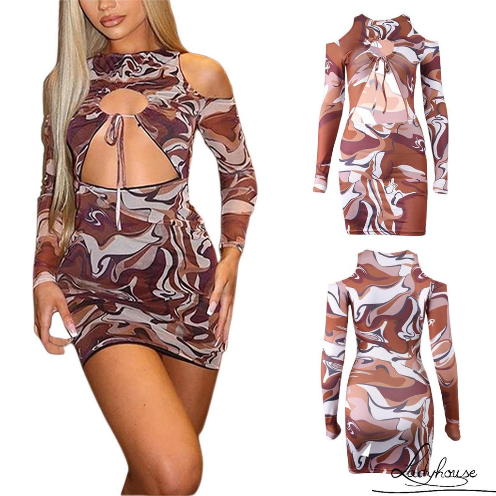 Đầm Ôm Dáng Hở Vai Thiết Kế Độc Đáo Thời Trang Mùa Hè Quyến Rũ Cho Nữ