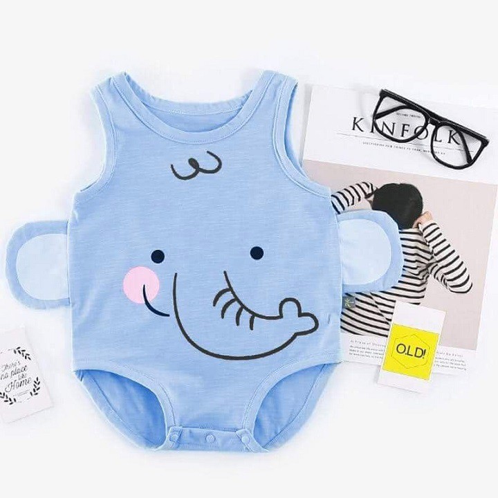 [ Vải Chất Lượng Cao ] Body Sát Nách cho bé chất Cotton Mềm Mịn Body Sơ Sinh Bé Trai Bé Gái Siêu Dễ Thương
