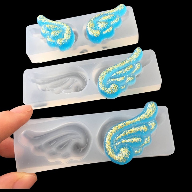 Khuôn Silicone Tạo Hình Cánh Thiên Thần Trang Trí Ốp Lưng Điện Thoại